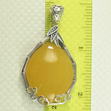 Load image into Gallery viewer, Cabochon Oval Yellow Agate Pendant