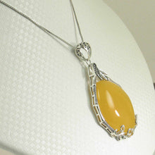 Load image into Gallery viewer, Cabochon Oval Yellow Agate Pendant