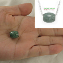 Load image into Gallery viewer, Celadon Green Jade Drum Sterling Silver Pendant