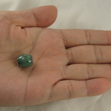 Load image into Gallery viewer, Celadon Green Jade Drum Sterling Silver Pendant