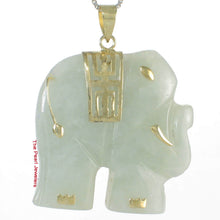 Load image into Gallery viewer, Celadon Jade Elephant Pendant