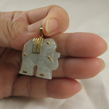 Load image into Gallery viewer, Celadon Jade Elephant Pendant