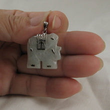 Load image into Gallery viewer, Celadon Jade Elephant Sterling Silver Pendant