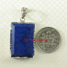Load image into Gallery viewer, Classic Rectangle Lapis Lazuli Sterling Silver Pendant