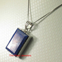 Load image into Gallery viewer, Classic Rectangle Lapis Lazuli Sterling Silver Pendant