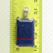 Load image into Gallery viewer, Petite Rectangle Lapis Lazuli Sterling Silver Pendant