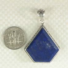 Load image into Gallery viewer, Diamond Shaped Blue Lapis Lazuli Pendant