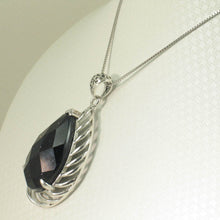 Load image into Gallery viewer, Faceted Blue Sandstone Sterling Silver Pendant