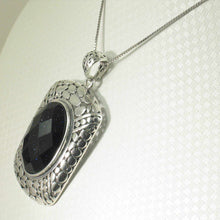 Load image into Gallery viewer, Faceted Oval Blue Sandstone Pendant