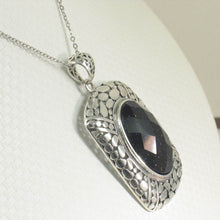 Load image into Gallery viewer, Faceted Oval Blue Sandstone Pendant