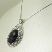 Load image into Gallery viewer, Faceted Oval Blue Sandstone Pendant