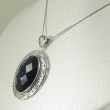 Load image into Gallery viewer, Faceted Oval Blue Sandstone Pendant