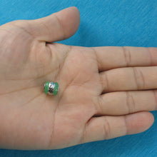 Load image into Gallery viewer, Green Jade Bead Slide Sterling Silver Necklace