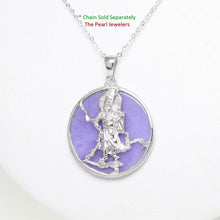 Load image into Gallery viewer, Guan Gong Lavender Jade Tablet Pendant