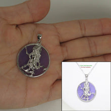 Load image into Gallery viewer, Guan Gong Lavender Jade Tablet Pendant