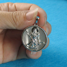 Load image into Gallery viewer, Guan Gong Mother of Pearl Tablet Pendant