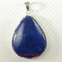 Load image into Gallery viewer, Large Lapis Lazuli Raindrop Sterling Silver Pendant