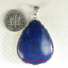 Load image into Gallery viewer, Large Lapis Lazuli Raindrop Sterling Silver Pendant