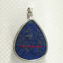 Load image into Gallery viewer, Large Lapis Lazuli Raindrop Sterling Silver Pendant