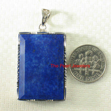 Load image into Gallery viewer, Lapis Lazuli Rectangle Sterling Silver Pendant