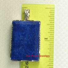 Load image into Gallery viewer, Lapis Lazuli Rectangle Sterling Silver Pendant
