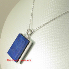 Load image into Gallery viewer, Lapis Lazuli Rectangle Sterling Silver Pendant