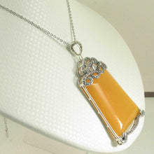 Load image into Gallery viewer, Large Cabochon Honey Agate Sterling Silver Pendant