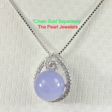 Load image into Gallery viewer, Lavender Jade Raindrop Flower Pendant