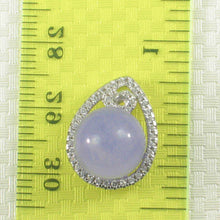Load image into Gallery viewer, Lavender Jade Raindrop Flower Pendant