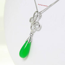 Load image into Gallery viewer, Love Knot Green Jade Pendant