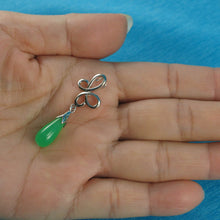 Load image into Gallery viewer, Love Knot Green Jade Pendant