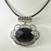 Load image into Gallery viewer, Lucky Lock Blue Sandstone Pendant