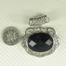 Load image into Gallery viewer, Lucky Lock Blue Sandstone Pendant