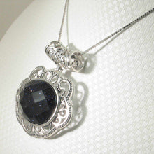 Load image into Gallery viewer, Lucky Lock Blue Sandstone Pendant