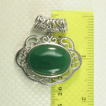 Load image into Gallery viewer, Lucky Lock Green Agate Pendant