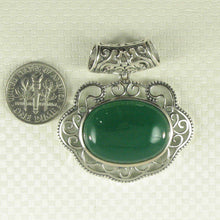 Load image into Gallery viewer, Lucky Lock Green Agate Pendant
