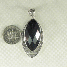 Load image into Gallery viewer, Faceted Marquise Blue Sandstone Pendant