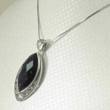 Load image into Gallery viewer, Faceted Marquise Blue Sandstone Pendant
