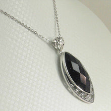 Load image into Gallery viewer, Faceted Marquise Blue Sandstone Pendant