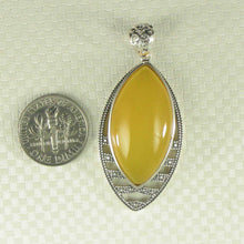 Load image into Gallery viewer, Marquise Yellow Agate Pendant