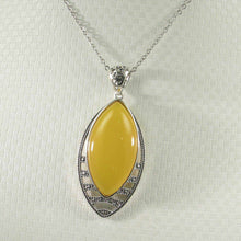 Load image into Gallery viewer, Marquise Yellow Agate Pendant