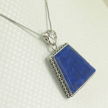 Load image into Gallery viewer, Oversized Trapezoid Blue Lapis Lazuli Pendant