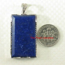 Load image into Gallery viewer, Blue Lapis Lazuli Rectangle Pendant Necklace