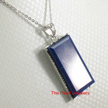 Load image into Gallery viewer, Blue Lapis Lazuli Rectangle Pendant Necklace