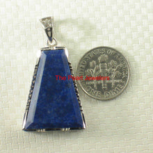 Load image into Gallery viewer, Sleek Trapezoid Blue Lapis Pendant