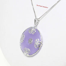 Load image into Gallery viewer, Solid Sterling Silver 925 Butterflies Lavender Jade Pendant