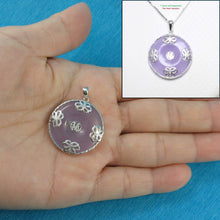 Load image into Gallery viewer, Solid Sterling Silver 925 Butterflies Lavender Jade Pendant