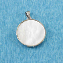 Load image into Gallery viewer, Solid Sterling Silver 925 Kuan Yin Mother of Pearl Pendant