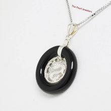 Load image into Gallery viewer, Solid Sterling Silver Dragon Black Onyx Pendant