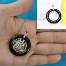Load image into Gallery viewer, Solid Sterling Silver 925 Dragon Black Onyx Ring Pendant